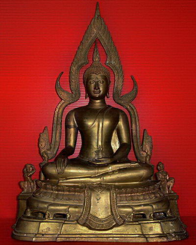 -+ พระพุทธชินราชบูชา หน้าตัก 9 นิ้ว ฐานฉลุ ซุ้มถอดได้ สวยมากค่ะ +- 