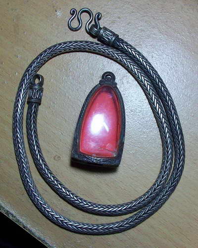 ตลับพระกริ่ง+สร้อย เงินแท้มือ 2 เริ่มที่ 100 บาทครับ