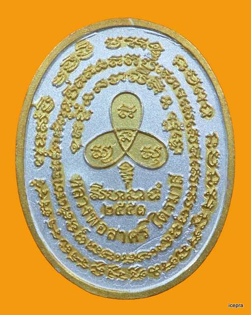 เหรียญนาคปรกไตรมาสใหญ่ หลวงพ่อสาคร ปี ๕๑ พร้อมกล่องเดิม