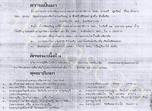พิธีเยี่ยม***พระสมเด็จ รพช. ครบรอบ 20 ปี เมื่อ พศ.2529***