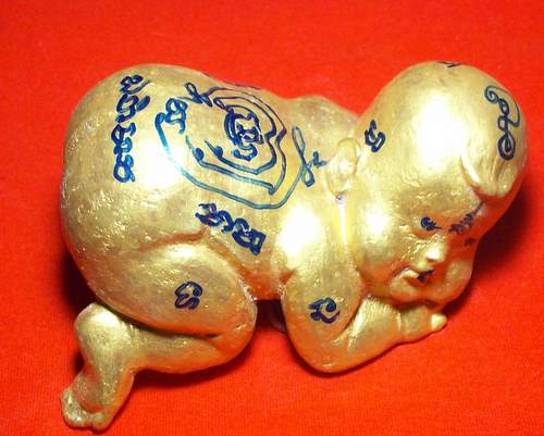 (๒_๒)+มหกรรมคืนกำไร 3 วันเท่านั้น+กุมารทอง ขนาดบูชา ฝังขุนแผนผงพรายกุมาร ครูบาทิว ขอนแก่น แดง200บาท
