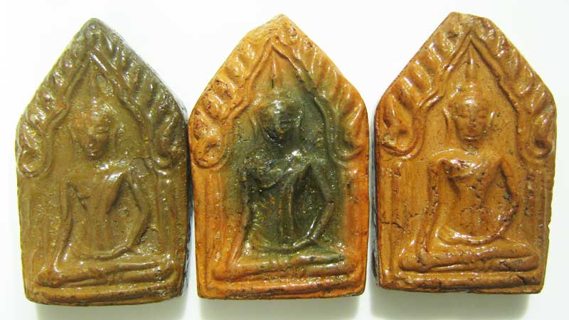 พระแท้วัดใจที่ 20 บาทพระขุนแผนรุ่น 2 มาเป็นชุด 3 องค์ หลวงพ่อตัด วัดชายนา วัดสร้างเองน่าใช้ครับ