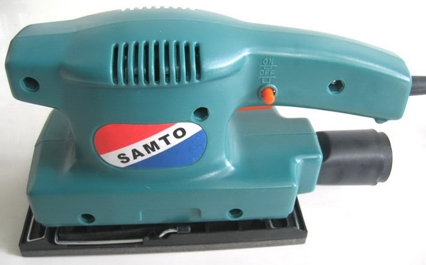 เครื่องขัดกระดาษทรายแบบสั่น ใช้ไฟฟ้า SAMTO ทรงสี่เหลี่ยม สำหรับงานขัดกระดาษทราย
