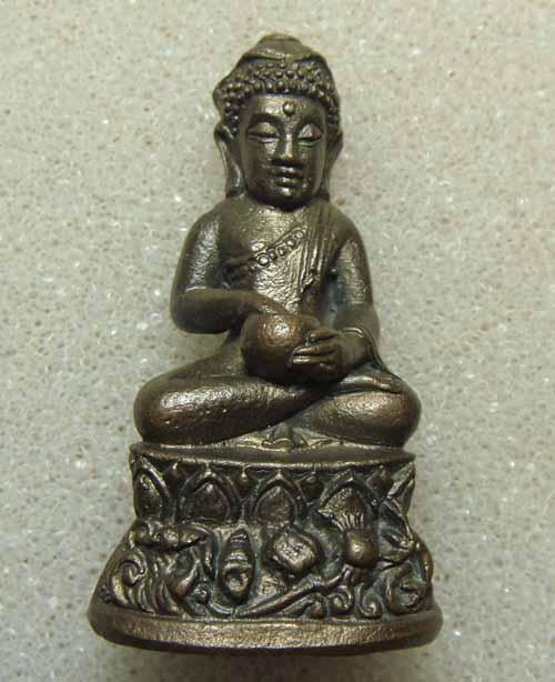 พระกริ่งอุปคุต (แบ่งลาภ) รุ่นแรก นวะโลหะ(๗๓) หลวงปู่คำบุ คุตฺตจิตฺโต วัดกุดชมภู จ.อุบล