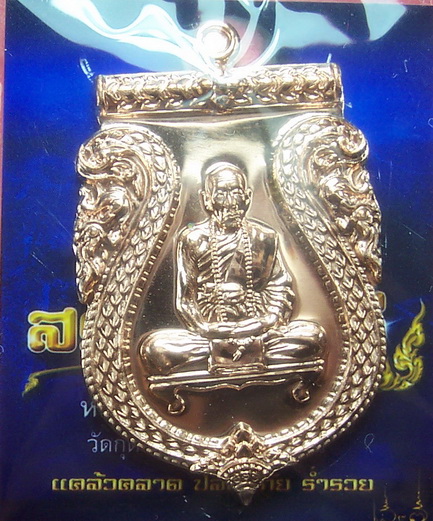 เหรียญสร้างบารมี หลวงปู่คำบุ เนื้อทองแดงฟ้าผ่า พร้อมตะกรุดสาริกา