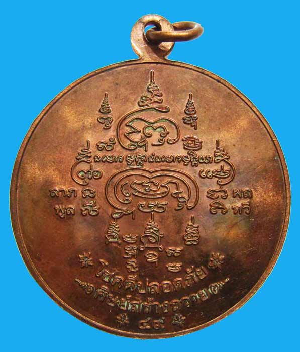 เหรียญจิ๊กโก๋ใหญ่ โชคดี ปลอดภัย เนื้อทองแดง ปี 2549 หลวงพ่อตัด วัดชายนา หนึ่งในเหรียญประสบการณ์สูง