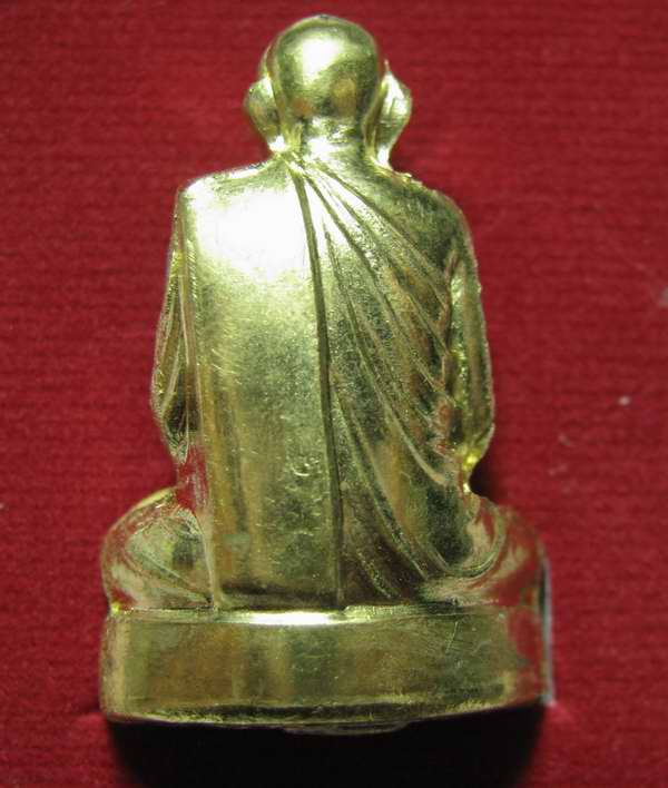 รูปเหมือนปั๊มรุ่นแรก พิมพ์ใหญ่ สมเด็จพระญาณสังวร เนื้อทองเหลือง ปี53 ตอกเลข..กล่องเดิม