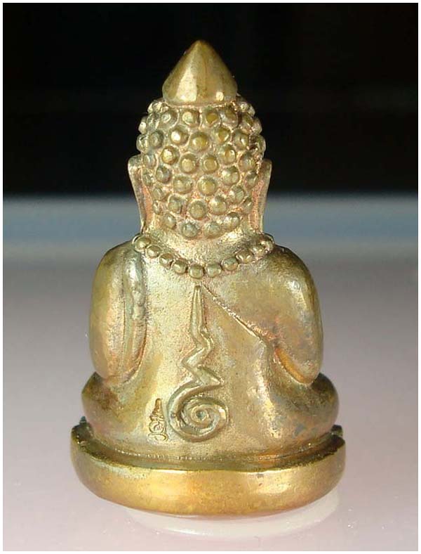 พระกริ่งล้มลุก ท่านเจ้ามา (ย้อนยุค) เนื้อสัตตโลหะ บรรจุอิทธิธาตุ กรมยุทธศึกษาจัดสร้าง ปี 2544