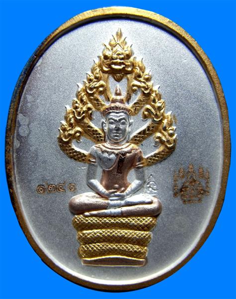 พระนาคปรก เนื้อ 3 กษัตริย์ หลวงพ่อสาคร วัดหนองครับ หมายเลข 1241