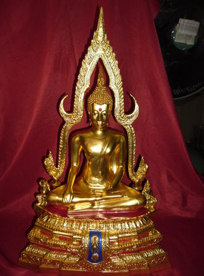 พระพุทธชินราชปิดทองแท้ 9 นิ้วพระบ้านราคาแบ่งบูชา