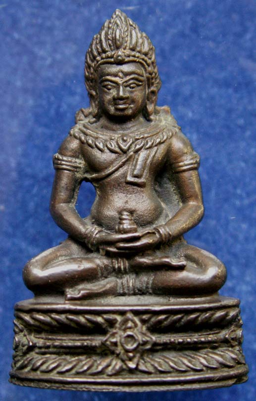 กริ่งศรีเทพรุ่นแรก หลวงปู่ทองมา วัดสว่างทาสี เนื้อนวะ ก้นวงเดือน พ.ศ. 2518 สวยมาก