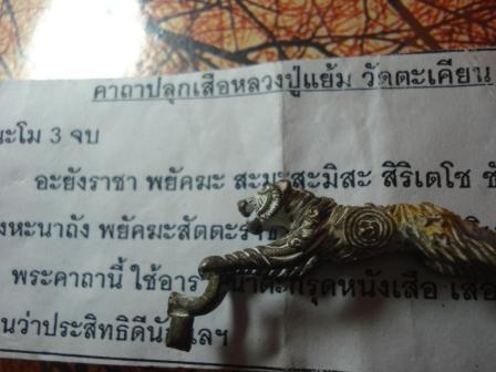 เสือหลวงปู่แย้ม วัดตะเคียน  190 แดง......
