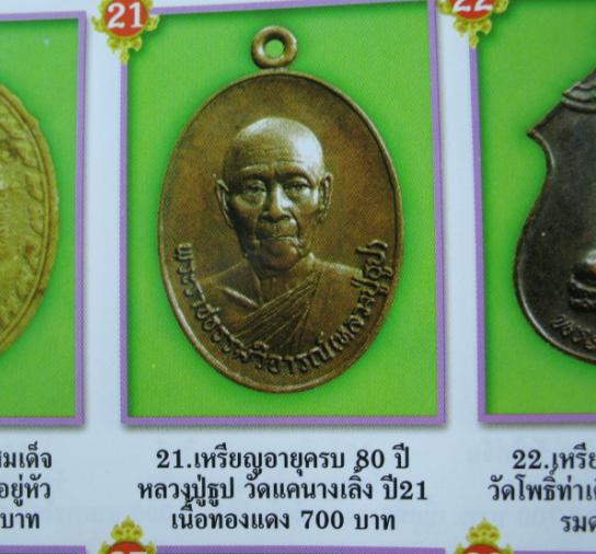 เหรียญทองแดงรมดำ  พร้อมกล่องเดิม  หลวงปู่ธูป  วัดแค  นางเลิ้ง อายุครบรอบ ๘๐ ปี    ปี ๒๕๒๑