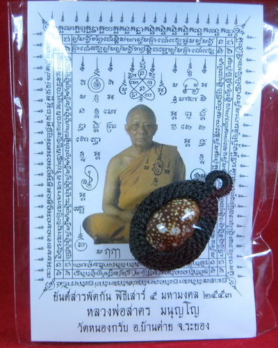 เบี้ยแก้ถักเชือก หลวงพ่อสาคร วัดหนองกรับ