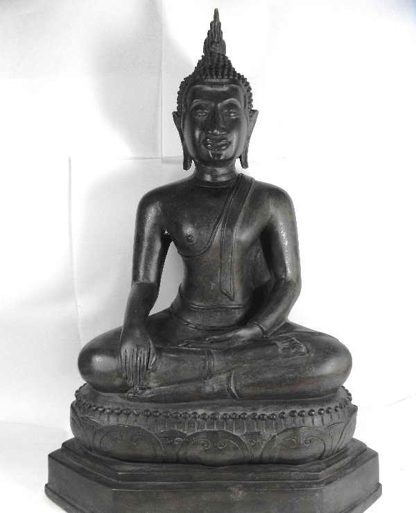 วัดใจต่ำกว่าทุน..พระบูชาอู่ทอง"รุ่นก่อนปี2500"เนื้อสัมฤทธิ์ หน้าตัก9นิ้ว