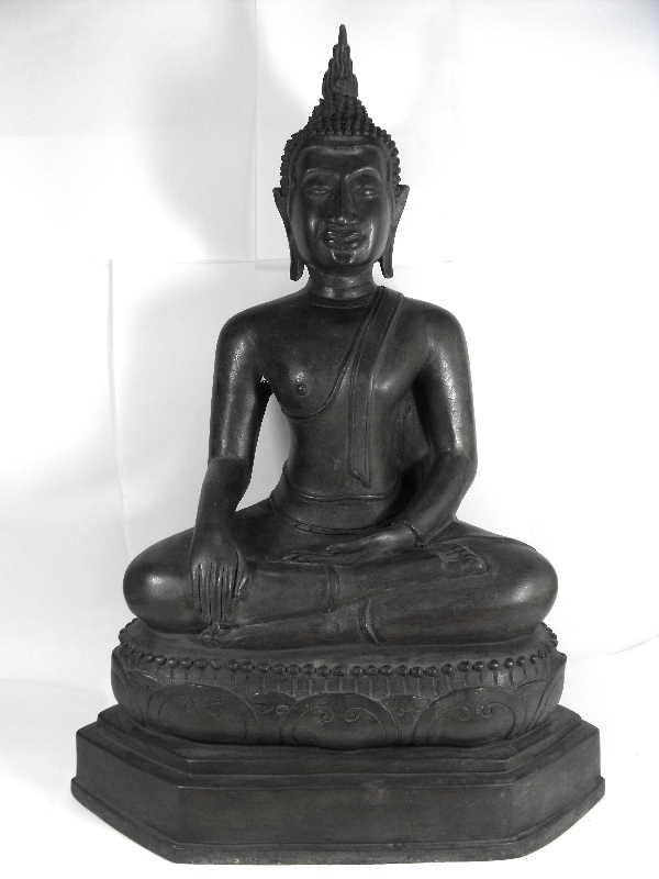วัดใจต่ำกว่าทุน..พระบูชาอู่ทอง"รุ่นก่อนปี2500"เนื้อสัมฤทธิ์ หน้าตัก9นิ้ว