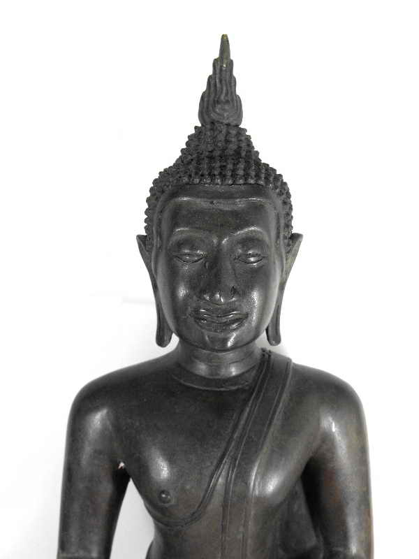 วัดใจต่ำกว่าทุน..พระบูชาอู่ทอง"รุ่นก่อนปี2500"เนื้อสัมฤทธิ์ หน้าตัก9นิ้ว