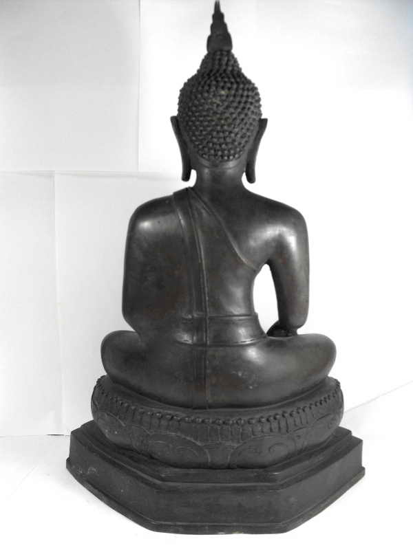 วัดใจต่ำกว่าทุน..พระบูชาอู่ทอง"รุ่นก่อนปี2500"เนื้อสัมฤทธิ์ หน้าตัก9นิ้ว
