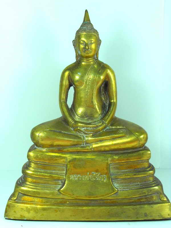 วัดใจต่ำกว่าทุน..พระบูชาหลวงพ่อโสธร วัดโสธร"รุ่นปี09 ออกปี28" เนื้อทองเหลือง หน้าตัก5นิ้ว