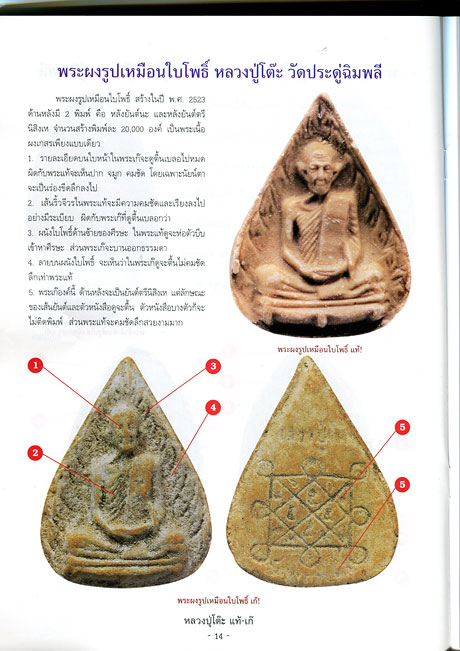 หนังสือ ชี้จุดศึกษาพระ หลวงปู่โต๊ะ วัดประดู่ฉิมพลี กรุงเทพฯ แท้ - เก๊ (ออกใหม่ครับ)