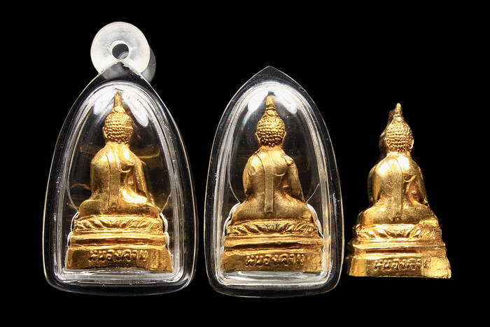 กริ่งหลวงพ่อองค์ตื้อรุ่นแรก  ปี 12 บล็อคหลง  ไม่มีพลอย