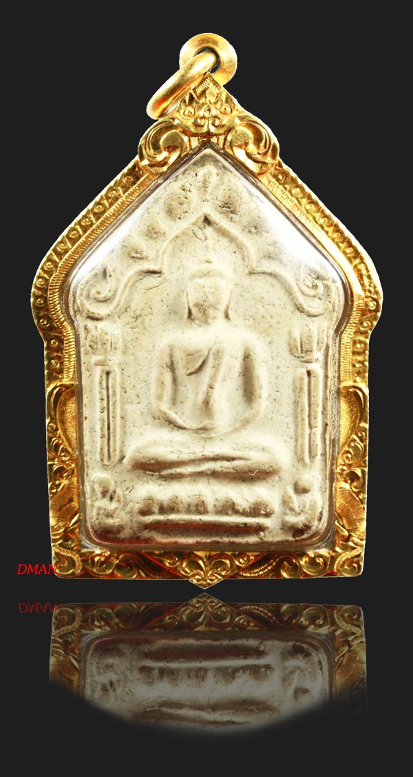 ขุนแผนพิมใหญ่บล็อค2 เนื้อขาว ตะกรุดสาริกา2 ดอก