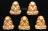 	**ทีเดียว 5 องค์ พระปิดตาหลังรูปเหมือน หลวงพ่อเกษม เขมโก เืนื้อทองแดง สวยๆ เคาะเดียวแดง**WD91