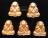 **ทีเดียว 5 องค์ พระปิดตาหลังรูปเหมือน หลวงพ่อเกษม เขมโก เืนื้อทองแดง สวยๆ เคาะเดียวแดง**WE31