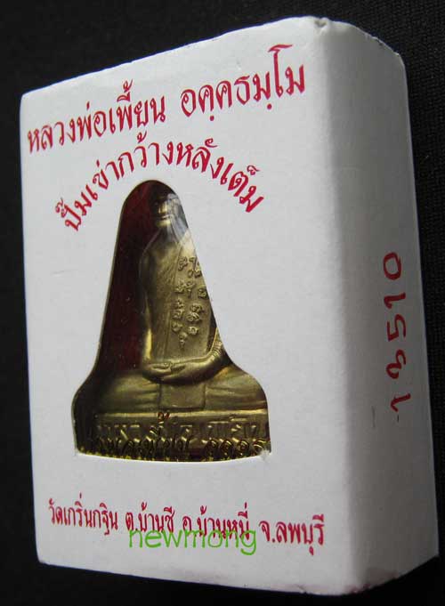 ปั๊มเข่ากว้างหลังเต็ม เนื้อทองทิพย์ ไตรมาส 53 หลวงพ่อเพี้ยน วัดเกริ่นกฐิน โค้ตเลข 13510