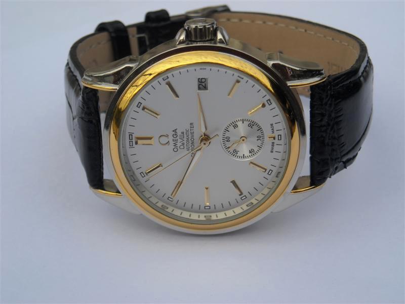" วัดใจ เคาะเดียว " Omega Deville automatic หน้าขาว ขอบทอง