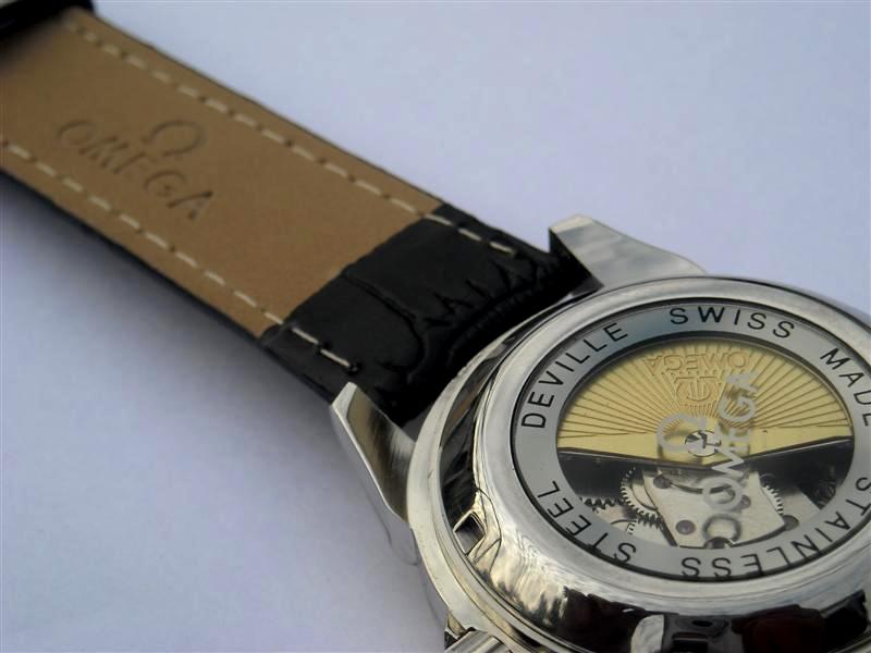 " วัดใจ เคาะเดียว " Omega Deville automatic หน้าขาว ขอบทอง