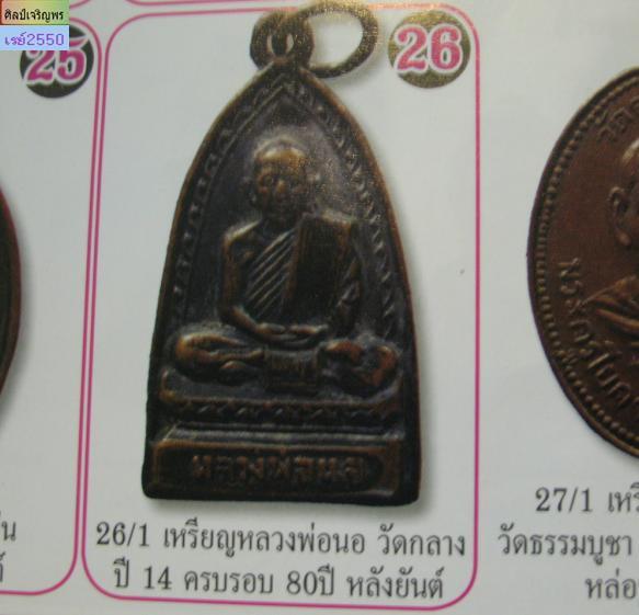 พระเหรียญทองแดงรมดำ  หลวงพ่อนอ วัดกลางท่าเรือ จ.อยุธยา ปี ๒๕๑๔  อายุ ๘๐ ปี  สภาพสวย