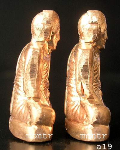 รูปเหมือนปั๊ม 7 รอบ หลวงพ่อเพิ่ม อัตตทีโป วัดป้อมแก้ว อยุธยา 2 องค์