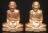 รูปเหมือนปั๊ม 7 รอบ หลวงพ่อเพิ่ม อัตตทีโป วัดป้อมแก้ว อยุธยา  2 องค์