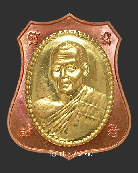 เหรียญผ้าป่ามหาโภคทรัพย์ หลวงพ่อสาคร วัดหนองกรับ เนื้อทองแดง หน้าทองฝาบาตร