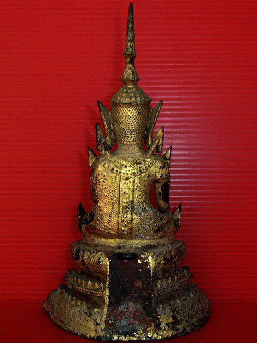 * พระบูชารัตนโกสินทร์ ลงรักปิดทองเดิม ใต้ฐานดินไทย สวยมากค่ะ *
