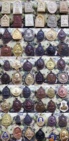 รวมเหรียญพระเจิ พระผง 60 ชิ้น....R1003