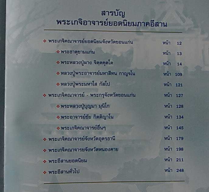 หนังสือพระเกจิอาจารย์ยอดนิยม ภาคอีสาน ตำนานแห่งที่ราบสูง