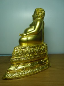 สังกัจจายวัดวิหารขาวหลวงพ่อแพวัดพิกุลทองเสกปิดทองแท้หน้าตัก 5 นิ้ว