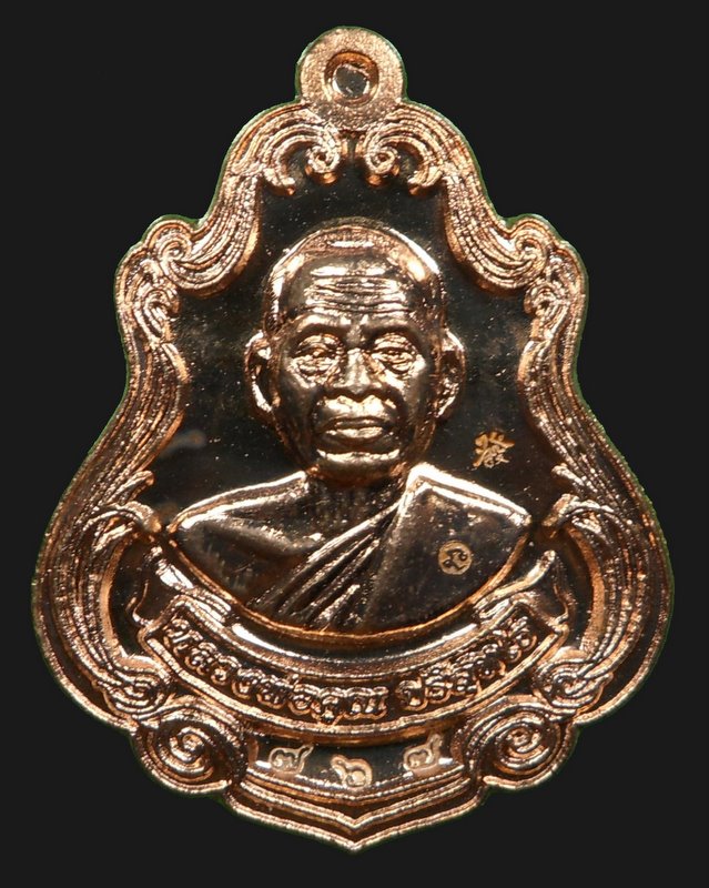เหรียญแจกทาน หลวงพ่อคูณ ปาดตาลครึ่งองค์ เนื้อทองแดง วัดใหม่อัมพวัน หมายเลข 767