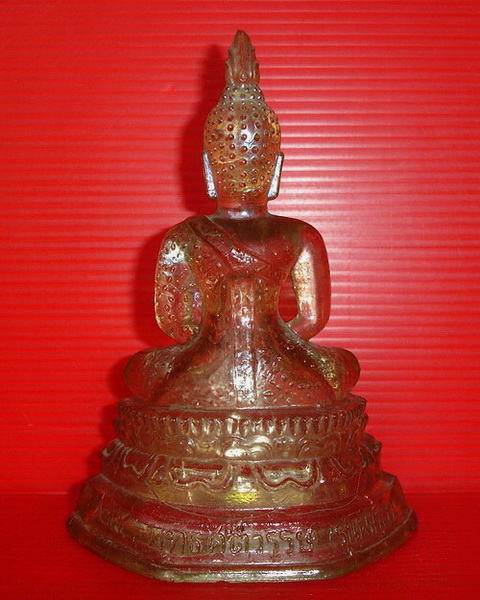 ** พระแก้ว 25 พุทธศตวรรษ รุ่นพิเศษ สีแก้วใสเคลือบปรอท หายากค่ะ * * 