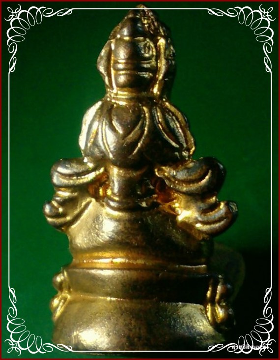@@@...พระกริ่งธิเบต อวโลกิเตศวร เปลียกทองเก่า สวยมาก ...@@@