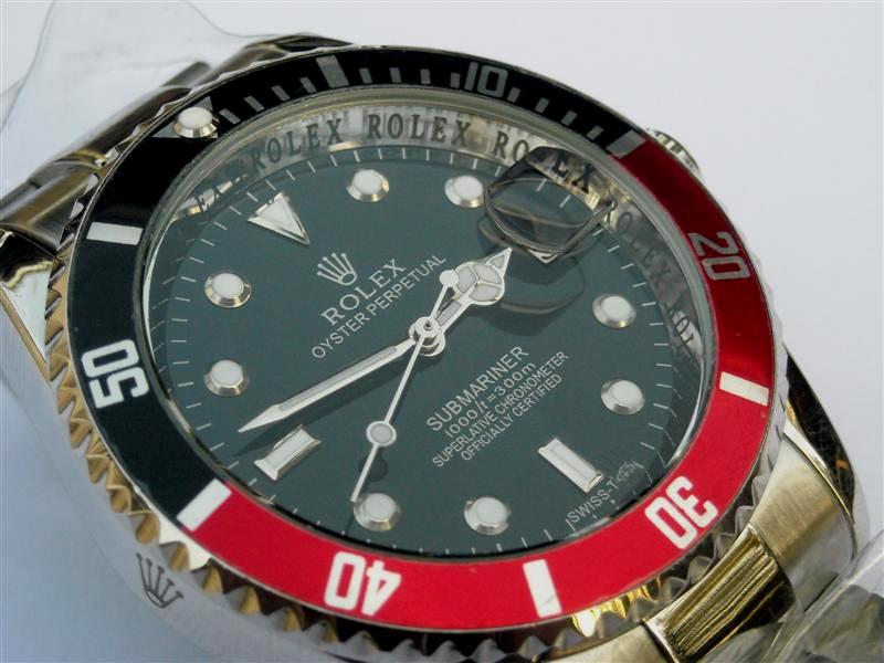 ROLEX SUBMARINE ขอบเซรามิคเเดงดำหน้าดำ