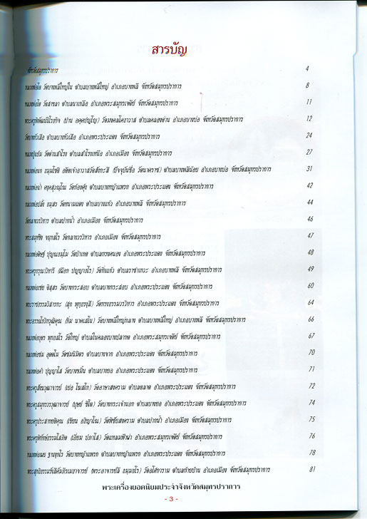 หนังสือ พระเครื่องยอดนิยมประจำจังหวัด สมุทรปราการ
