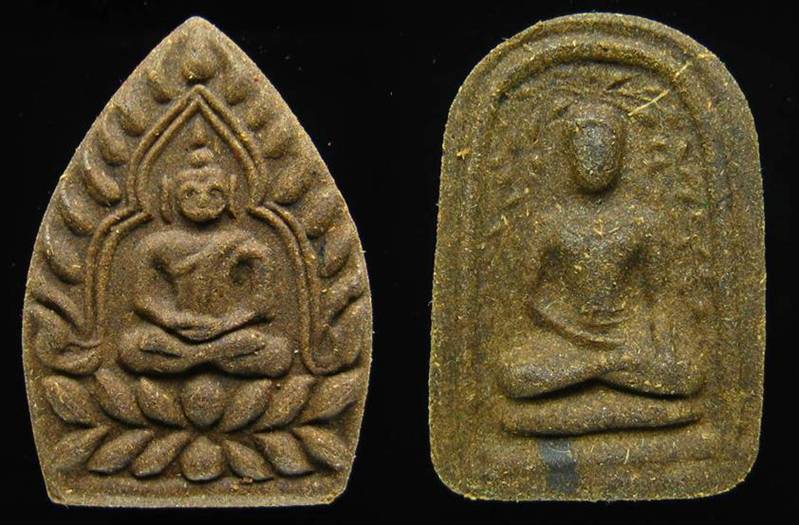 **วัดใจ 2 องค์ 2 แบบ เจัาสัว และ เศียรโล้น หลวงปู่เจือ ปี 51 เนื้อผงยาวาสนาจินดามณี เคาะเดียว**WH52