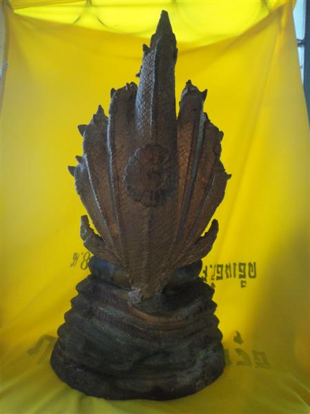 พระบูชานาคปรกเนื้อทองเหลือง