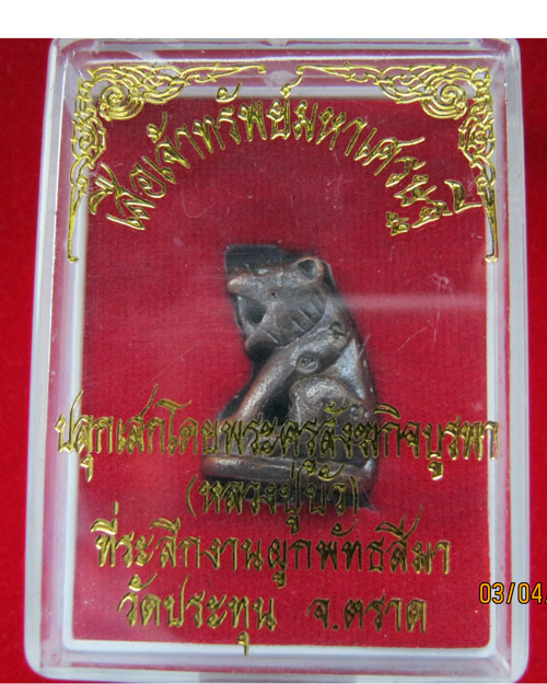 เสือนวโลหะเจ้าทรัพย์มหาเศรษฐี ออกวัดประทุน  จ. ตราด(หลวงปู่บัวปลุกเสก)