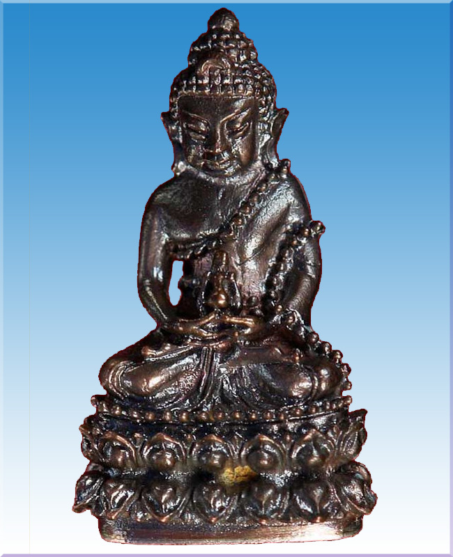 พระกริ่ง ญ.ส. เนื้อนวะโลหะ ก้นเงิน ปี 2519