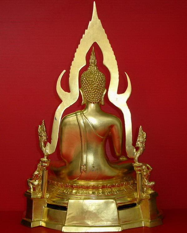 *  พระพุทธชินราชบูชาปิดทอง หน้าตัก 9 นิ้ว ฐานฉลุ ซุ้มถอดได้ สวยมากค่ะ  *