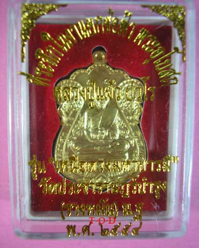 เหรียญเหนือดวง มหาบารมี เนื้อทองเทวฤทธิ์ หลวงปู่แผ้ว วัดรางหมัน(2)